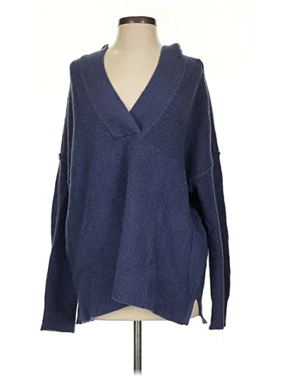 Pre-owned Aerie Pullover Sweater In Blue