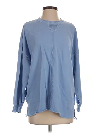 Pre-owned Aerie Pullover Sweater In Blue