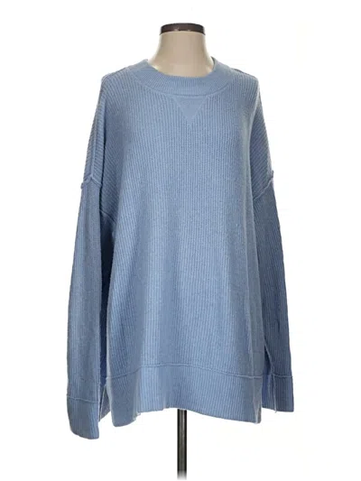 Pre-owned Aerie Pullover Sweater In Blue