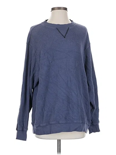 Pre-owned Aerie Pullover Sweater In Blue