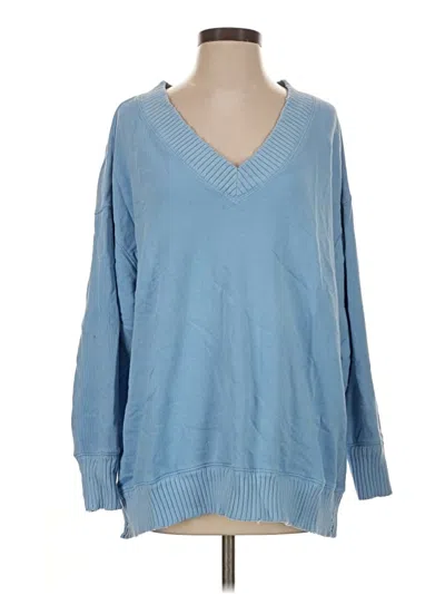 Pre-owned Aerie Pullover Sweater In Blue