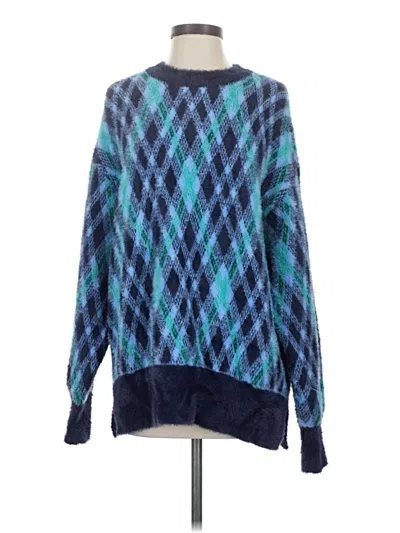 Pre-owned Aerie Pullover Sweater In Blue