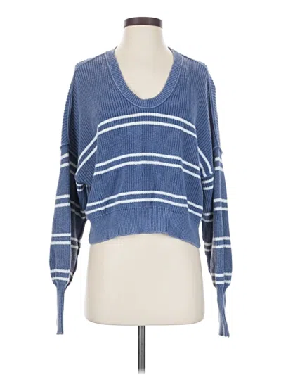 Pre-owned Aerie Pullover Sweater In Blue