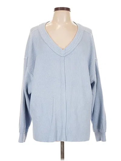 Pre-owned Aerie Pullover Sweater In Blue