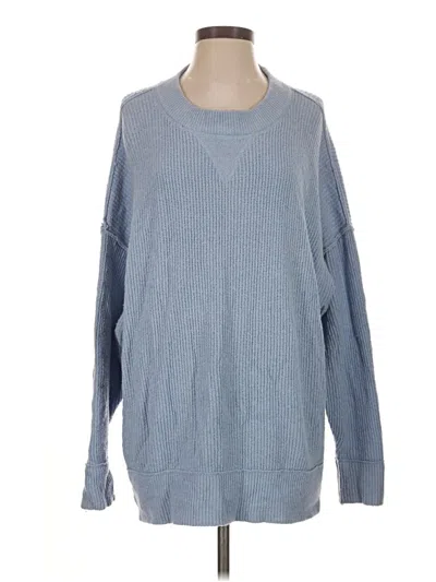 Pre-owned Aerie Pullover Sweater In Blue