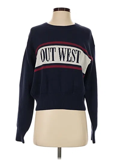 Pre-owned Aerie Pullover Sweater In Blue