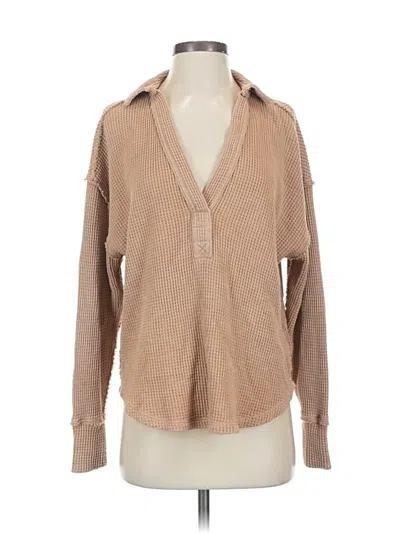 Pre-owned Aerie Pullover Sweater In Brown