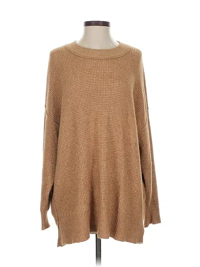 Pre-owned Aerie Pullover Sweater In Brown