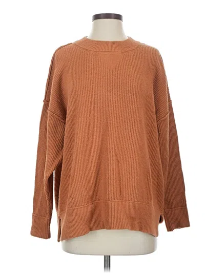 Pre-owned Aerie Pullover Sweater In Brown