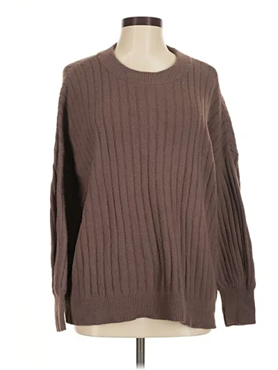Pre-owned Aerie Pullover Sweater In Brown