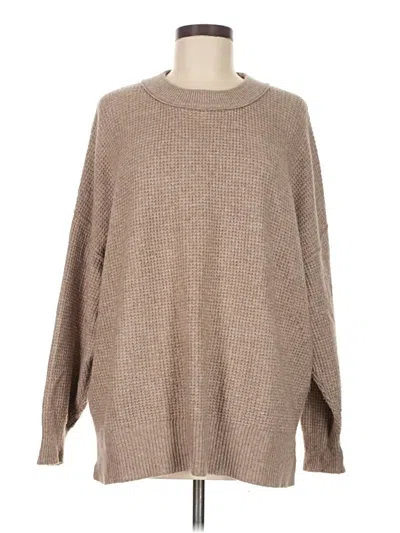 Pre-owned Aerie Pullover Sweater In Brown