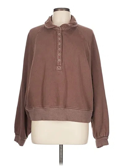 Pre-owned Aerie Pullover Sweater In Brown