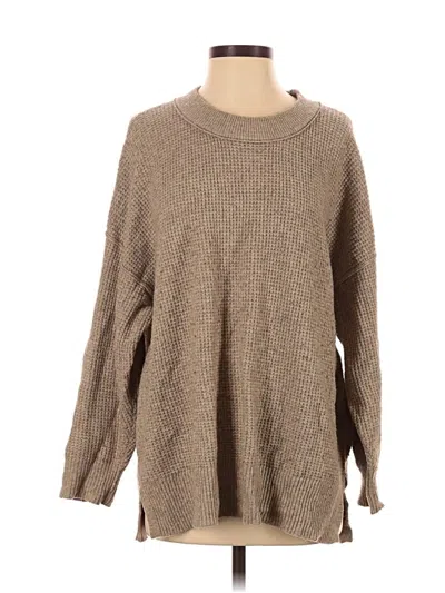 Pre-owned Aerie Pullover Sweater In Brown