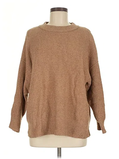 Pre-owned Aerie Pullover Sweater In Brown