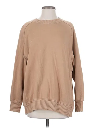 Pre-owned Aerie Pullover Sweater In Brown