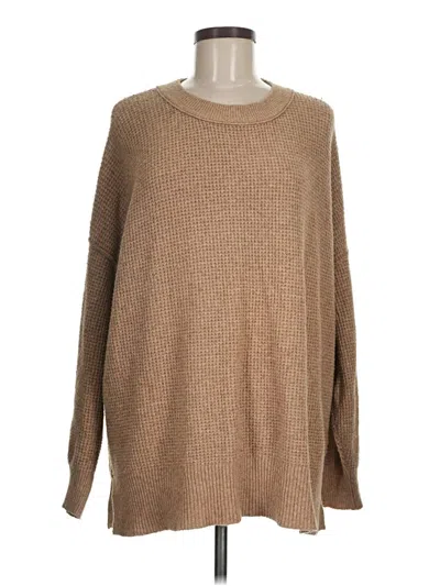Pre-owned Aerie Pullover Sweater In Brown