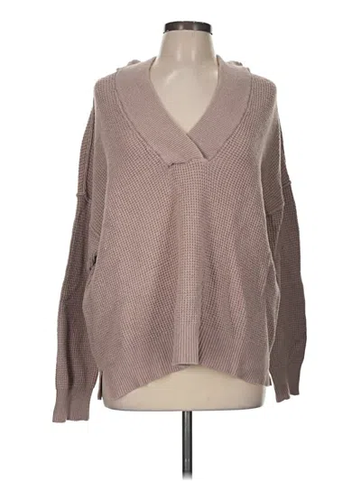 Pre-owned Aerie Pullover Sweater In Brown