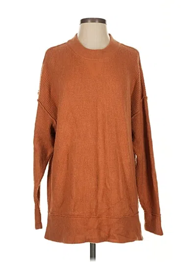 Pre-owned Aerie Pullover Sweater In Brown