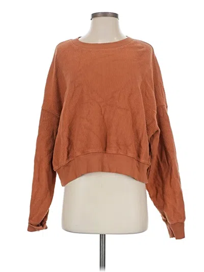 Pre-owned Aerie Pullover Sweater In Brown