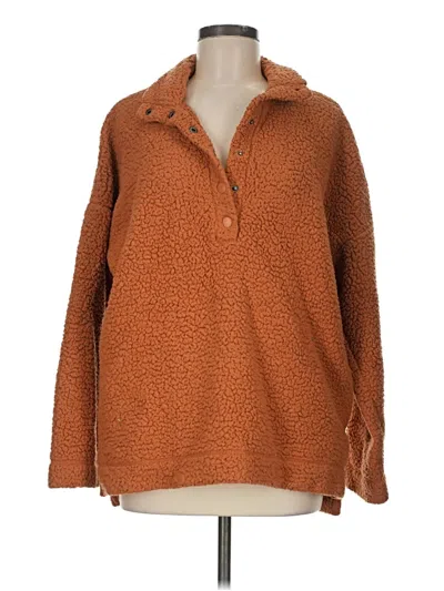 Pre-owned Aerie Pullover Sweater In Brown