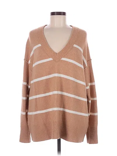 Pre-owned Aerie Pullover Sweater In Brown