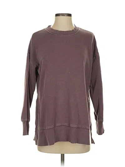 Pre-owned Aerie Pullover Sweater In Burgundy