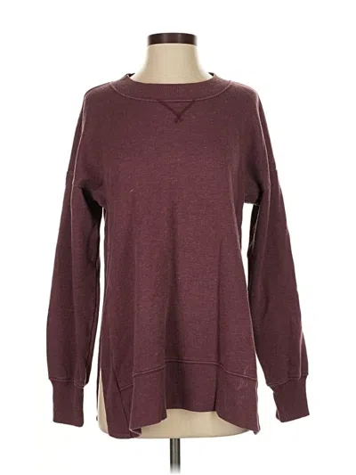 Pre-owned Aerie Pullover Sweater In Burgundy