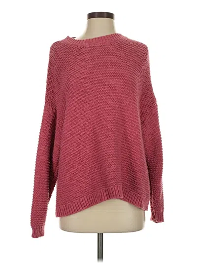 Pre-owned Aerie Pullover Sweater In Burgundy