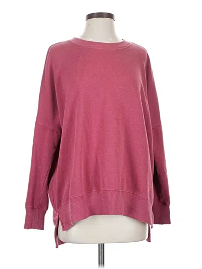 Pre-owned Aerie Pullover Sweater In Burgundy