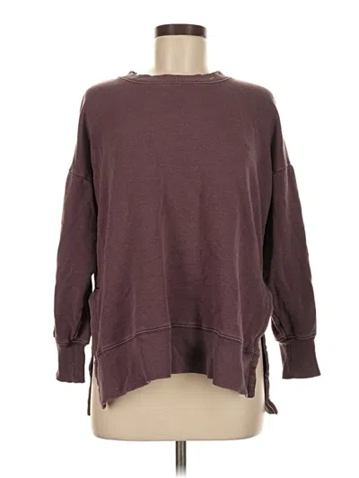 Pre-owned Aerie Pullover Sweater In Burgundy