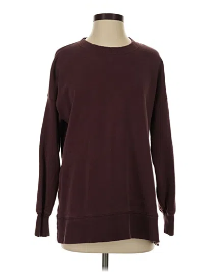 Pre-owned Aerie Pullover Sweater In Burgundy