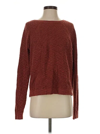 Pre-owned Aerie Pullover Sweater In Burgundy
