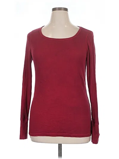 Pre-owned Aerie Pullover Sweater In Burgundy