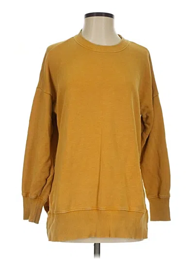 Pre-owned Aerie Pullover Sweater In Gold