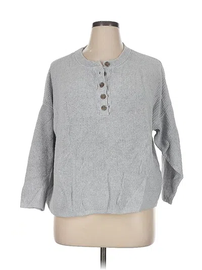 Pre-owned Aerie Pullover Sweater In Gray