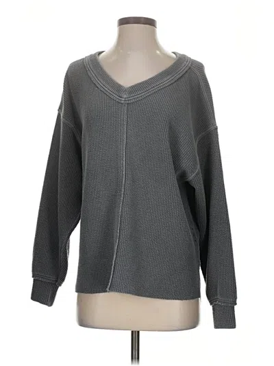 Pre-owned Aerie Pullover Sweater In Gray