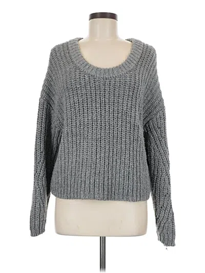 Pre-owned Aerie Pullover Sweater In Gray