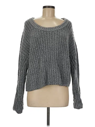 Pre-owned Aerie Pullover Sweater In Gray
