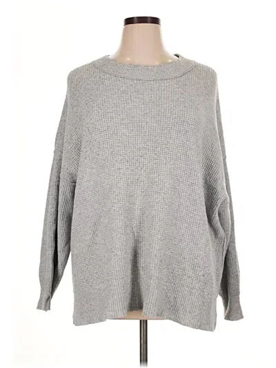 Pre-owned Aerie Pullover Sweater In Gray