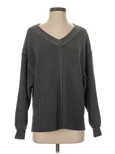 Pre-owned Aerie Pullover Sweater In Gray