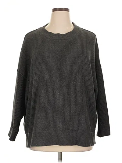 Pre-owned Aerie Pullover Sweater In Gray