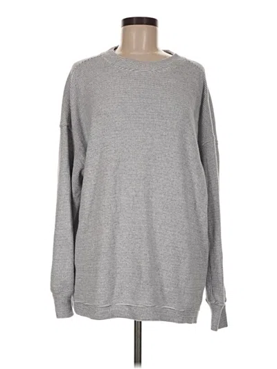 Pre-owned Aerie Pullover Sweater In Gray