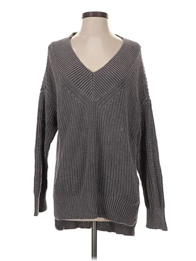 Pre-owned Aerie Pullover Sweater In Gray