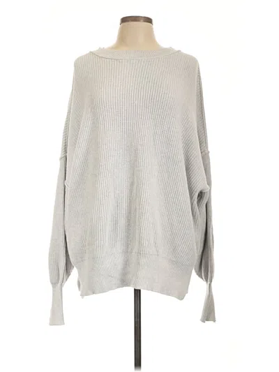 Pre-owned Aerie Pullover Sweater In Gray