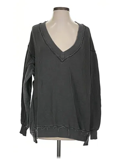 Pre-owned Aerie Pullover Sweater In Gray