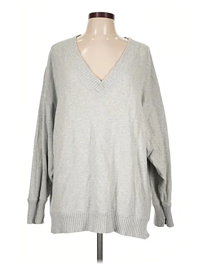 Pre-owned Aerie Pullover Sweater In Gray