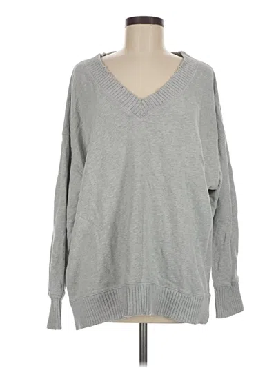 Pre-owned Aerie Pullover Sweater In Gray