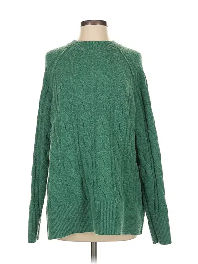 Pre-owned Aerie Pullover Sweater In Green