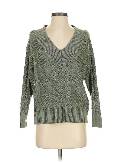 Pre-owned Aerie Pullover Sweater In Green