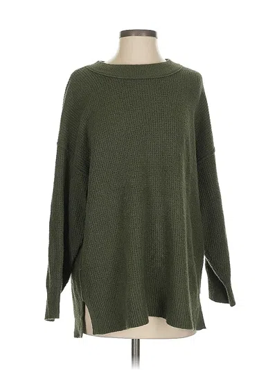 Pre-owned Aerie Pullover Sweater In Green